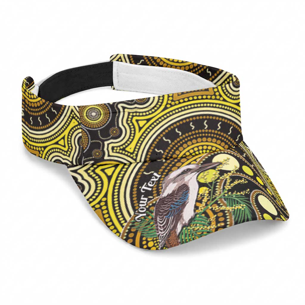 Personalised Australian Astrology Sun Visor Cap Aboriginal Kookaburra Zodiac Sign