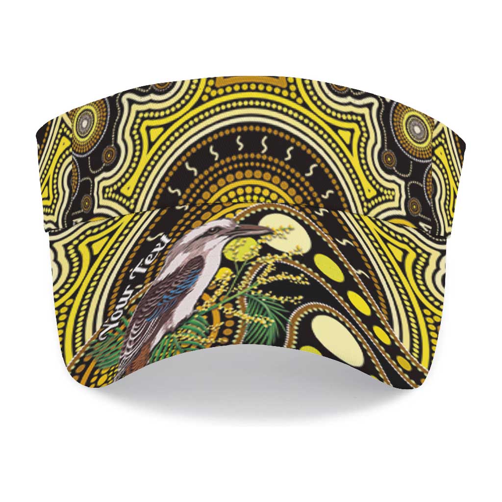 Personalised Australian Astrology Sun Visor Cap Aboriginal Kookaburra Zodiac Sign