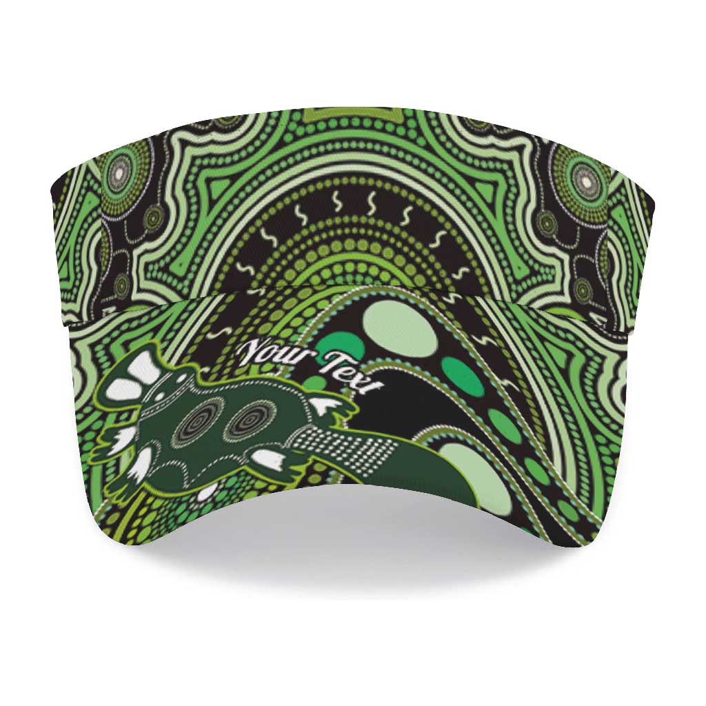 Personalised Australian Astrology Sun Visor Cap Aboriginal Platypus Zodiac Sign