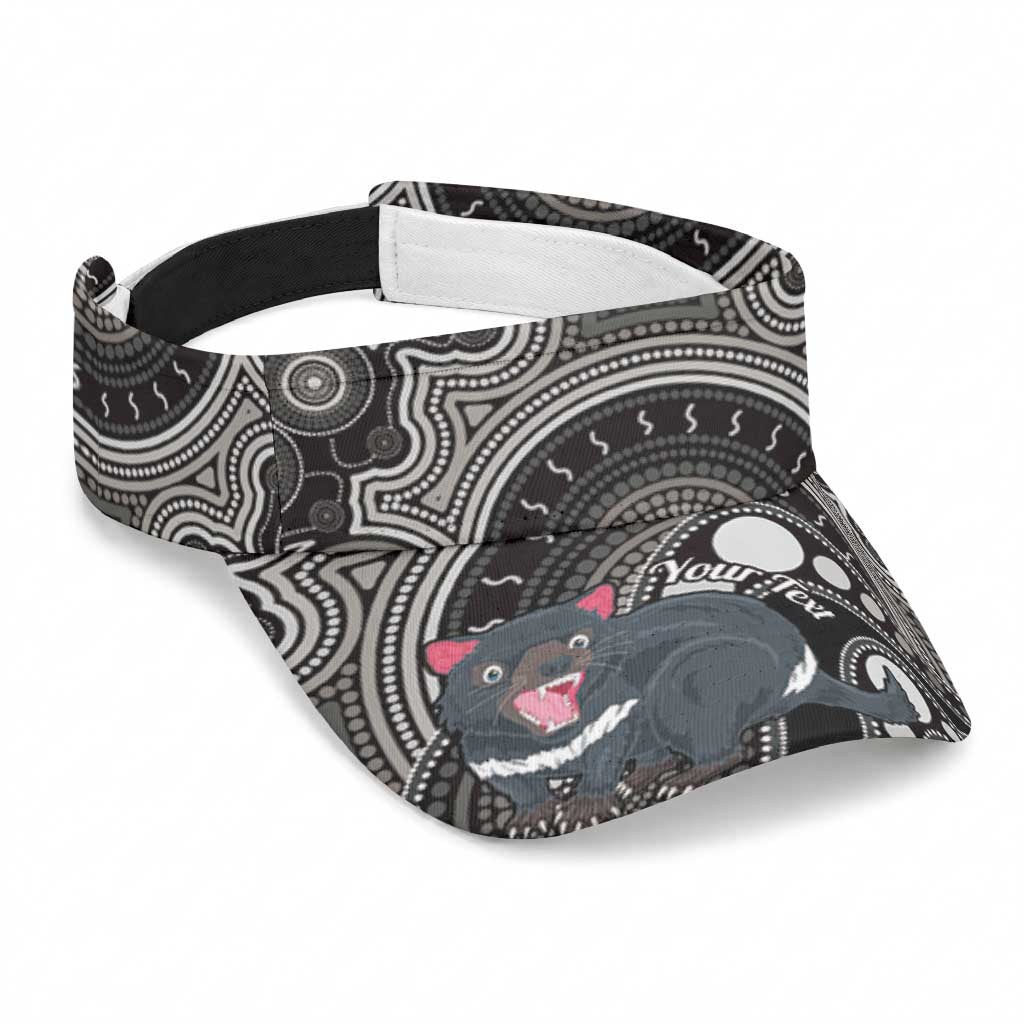 Personalised Australian Astrology Sun Visor Cap Aboriginal Tasmania Devil Zodiac Sign