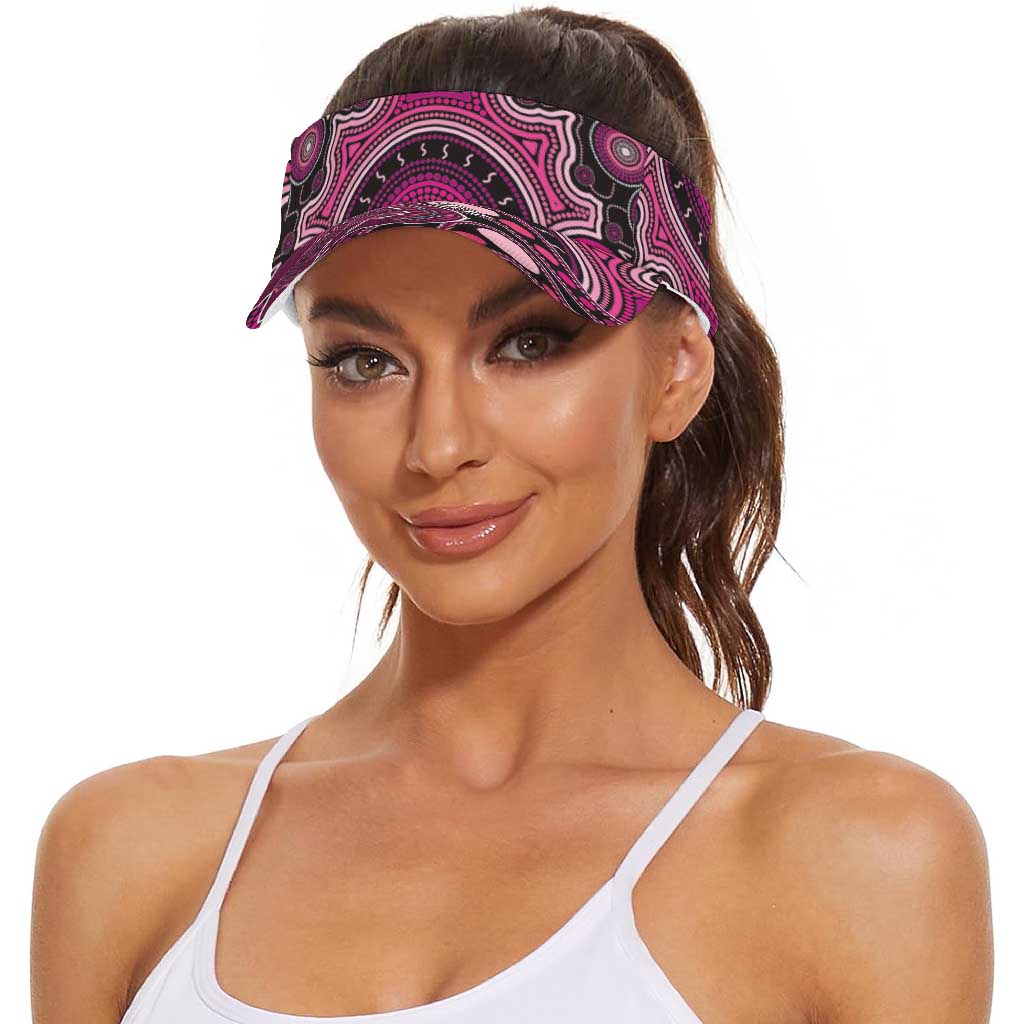 Personalised Australian Astrology Sun Visor Cap Aboriginal Wombat Zodiac Sign