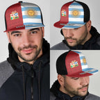 Personalised British Lions-Argentina Mesh Trucker Cap Sporty Style - Aussie Hoodie