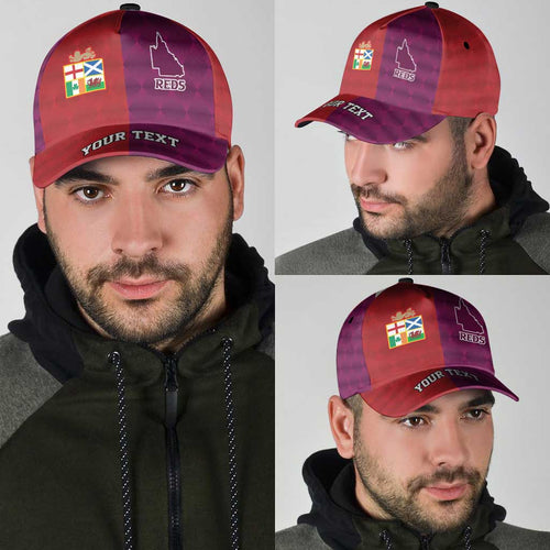Personalised British Lions Australia Queensland Classic Cap Sporty Style LT09