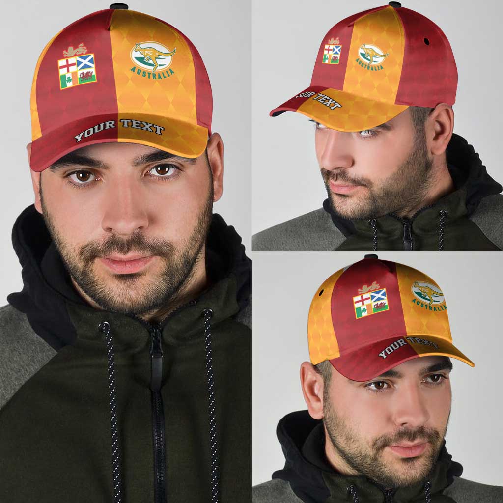 Personalised British Lions Australia Wallabies Classic Cap Sporty Style LT09