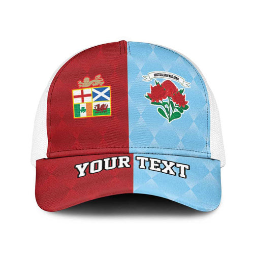 Personalised British Lions Australia Waratahs Baseball Net Cap Sporty Style - Aussie Hoodie