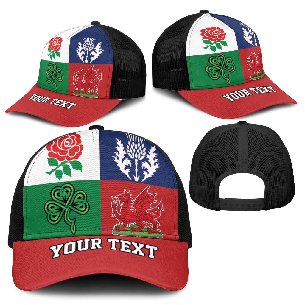 Personalised British Lions Baseball Net Cap Combination of England Irish Scottish Welsh - Aussie Hoodie