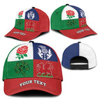 Personalised British Lions Classic Cap Combination of England Irish Scottish Welsh LT09
