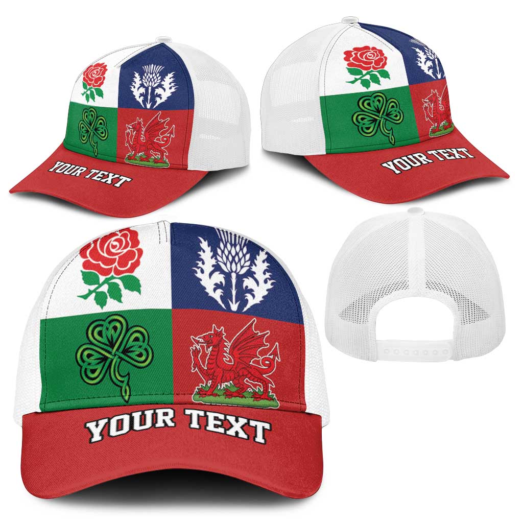 Personalised British Lions Mesh Trucker Cap Combination of England Irish Scottish Welsh - Aussie Hoodie