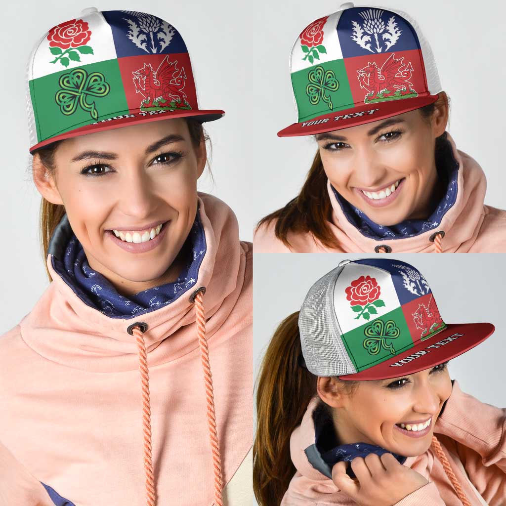 Personalised British Lions Mesh Trucker Cap Combination of England Irish Scottish Welsh - Aussie Hoodie
