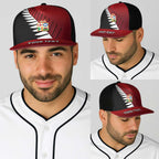 Personalised British Lions New Zealand Baseball Net Cap Half Black Fern - Aussie Hoodie