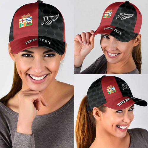 Personalised British Lions New Zealand Classic Cap Sporty Style LT09