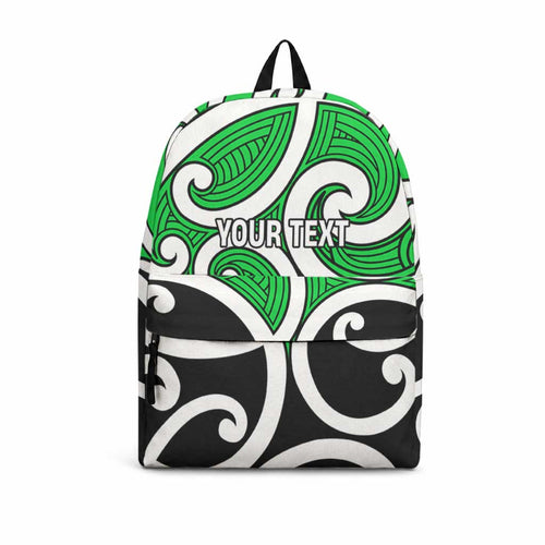 Personalised Kakariki Maori Koru New Zealand Backpack