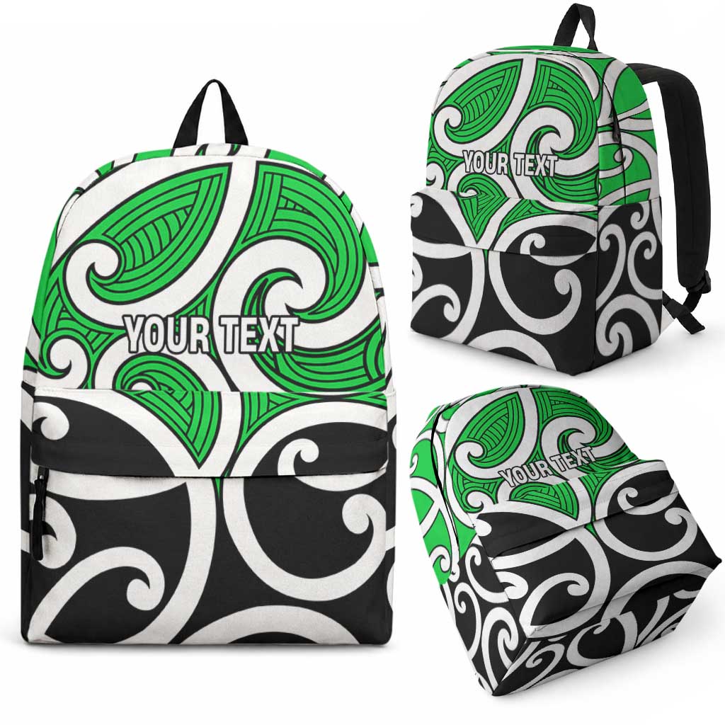 Personalised Kakariki Maori Koru New Zealand Backpack