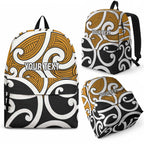 Personalised Karaka Maori Koru New Zealand Backpack