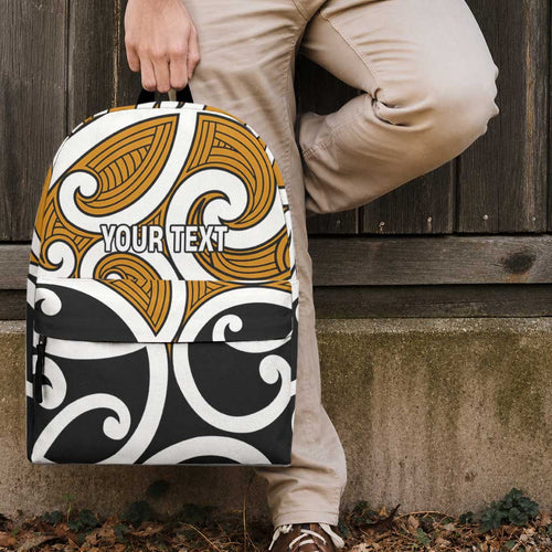 Personalised Karaka Maori Koru New Zealand Backpack