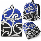 Personalised Kikorangi Maori Koru New Zealand Backpack