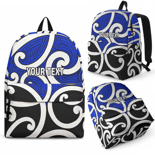 Personalised Kikorangi Maori Koru New Zealand Backpack