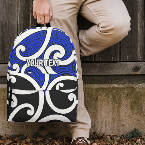 Personalised Kikorangi Maori Koru New Zealand Backpack