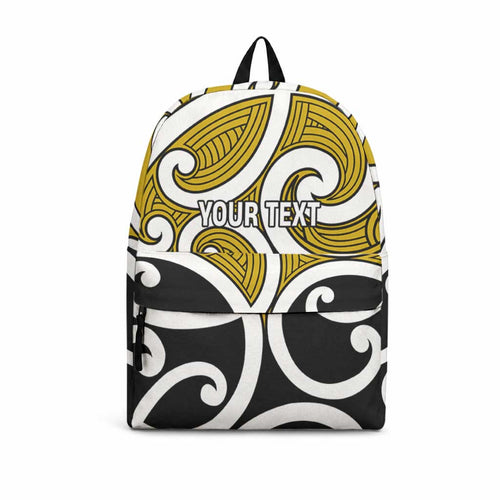 Personalised Kowhai Maori Koru New Zealand Backpack