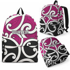 Personalised Mawhero Maori Koru New Zealand Backpack