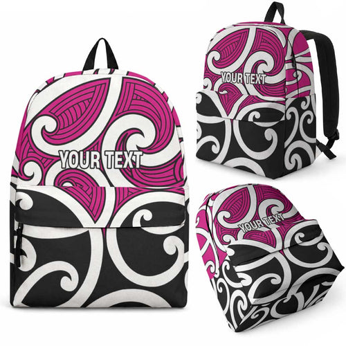 Personalised Mawhero Maori Koru New Zealand Backpack