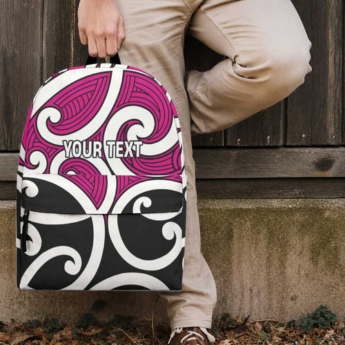 Personalised Mawhero Maori Koru New Zealand Backpack
