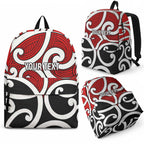 Personalised Whero Maori Koru New Zealand Backpack