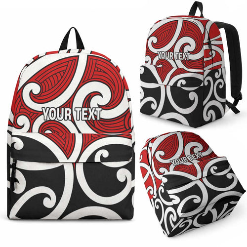 Personalised Whero Maori Koru New Zealand Backpack