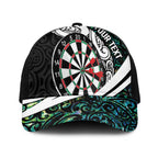 Personalized NZ Darts Baseball Net Cap Paua Shell Maori Koru Whakairo - Aussie Hoodie