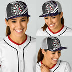Personalized NZ Darts Baseball Net Cap Paua Shell Maori Koru Whakairo - Purple - Aussie Hoodie