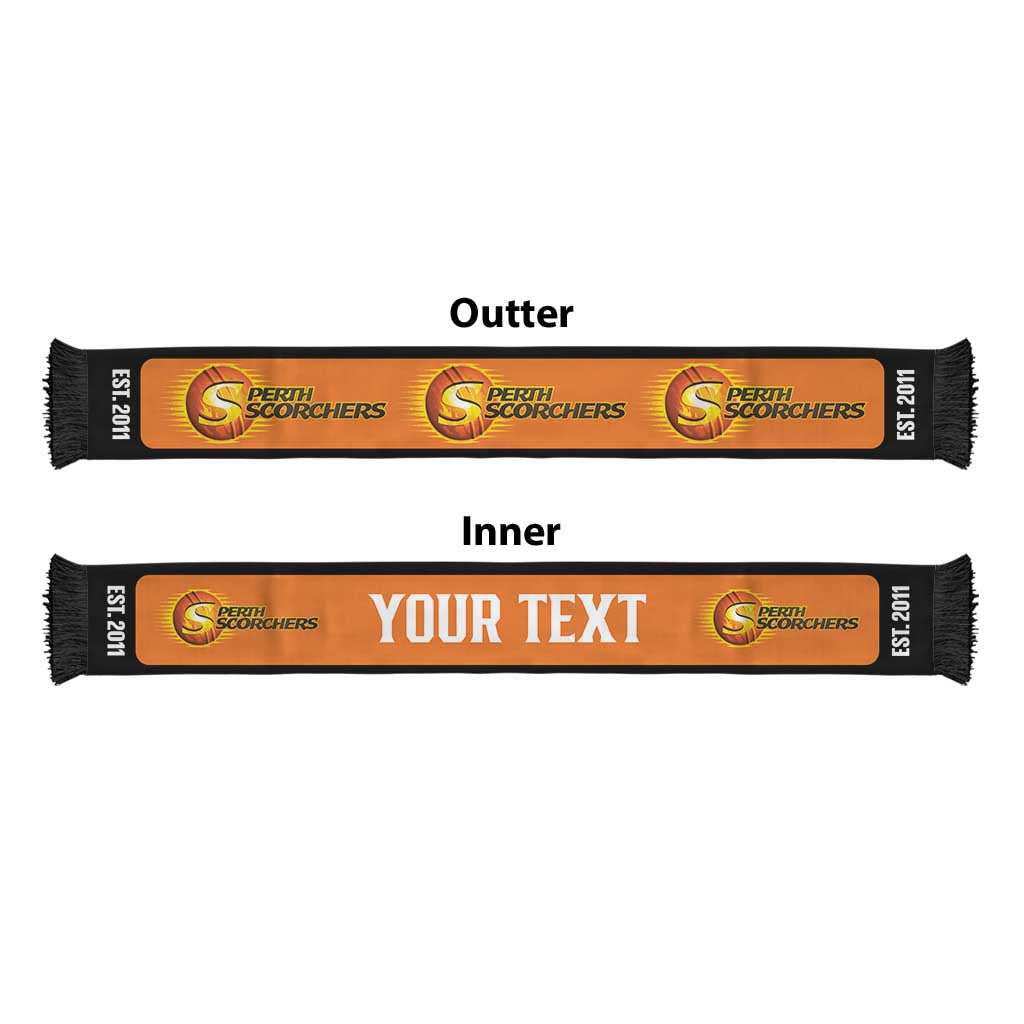 Perth Scorchers Cricket Personalised Ruffneck Scarf 2026 Go Champions