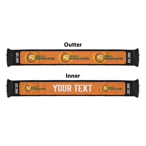 Perth Scorchers Cricket Personalised Ruffneck Scarf 2026 Go Champions