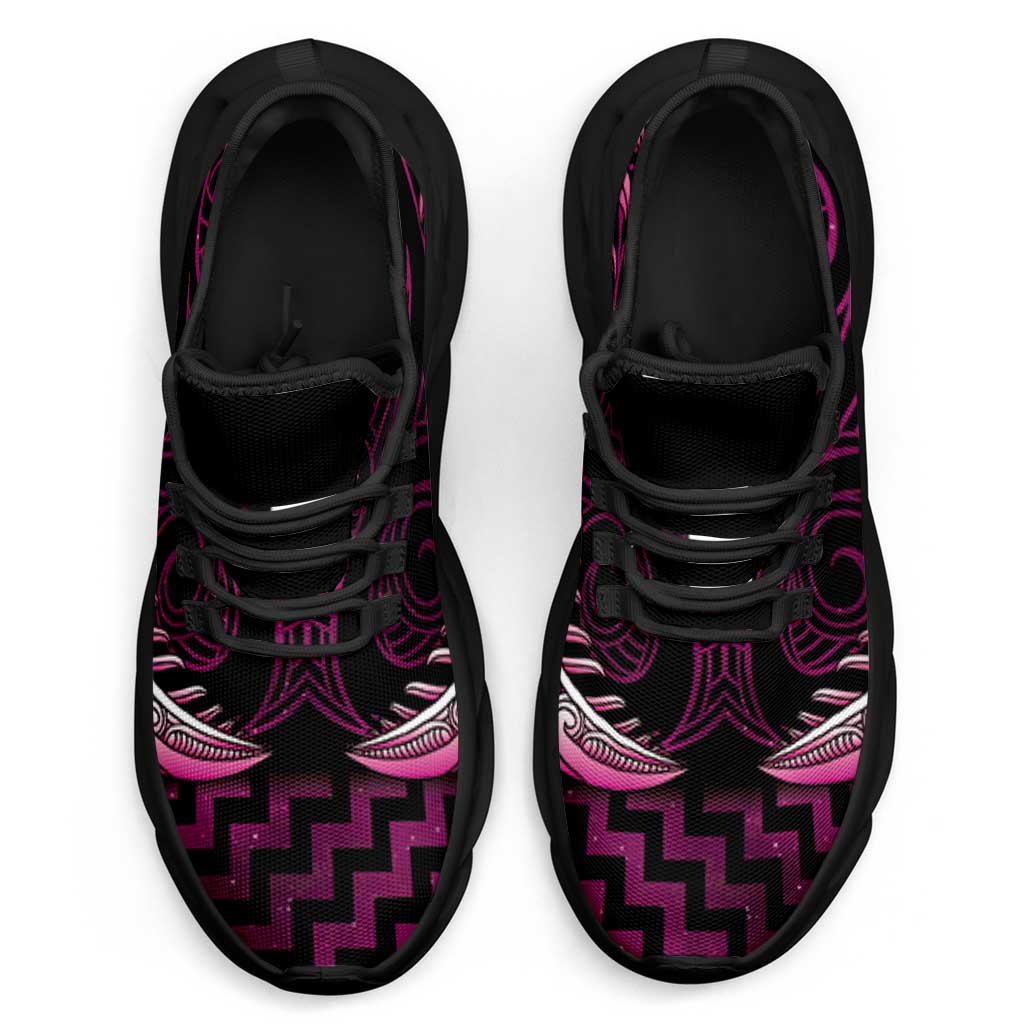 Pink Matariki New Zealand Clunky Sneakers Maori Poutama Galaxy Vibes