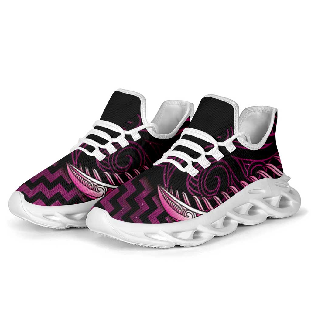 Pink Matariki New Zealand Clunky Sneakers Maori Poutama Galaxy Vibes
