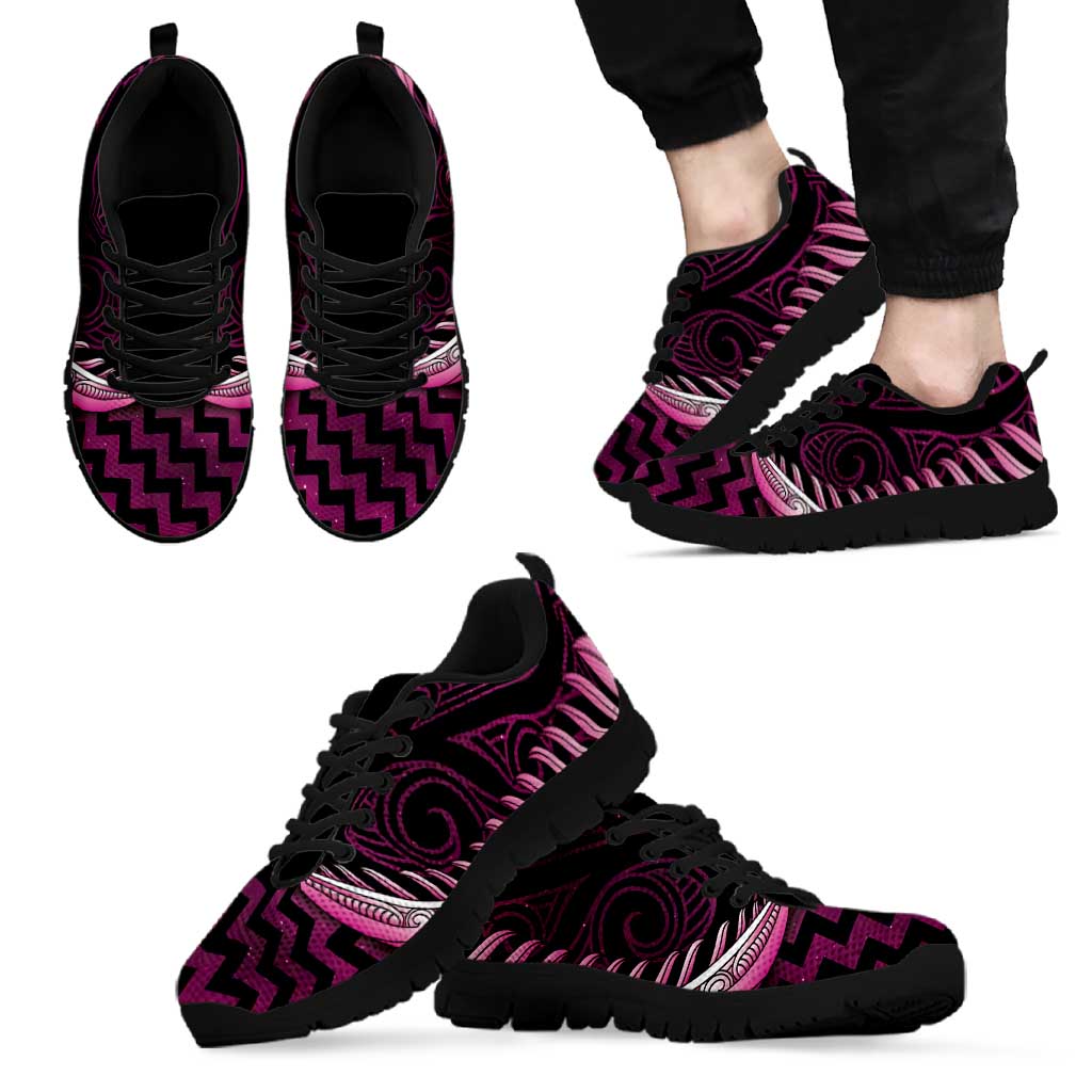 Pink Matariki New Zealand Sneakers Maori Poutama Galaxy Vibes