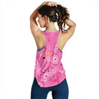 Pink Ribbon Australia Women Racerback Tank Breast Cancer Awareness Aboriginal Cacatua leadbeateri - Aussie Hoodie