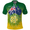 (Custom Personalised) Darts Australia Polo Shirt Map Flag
