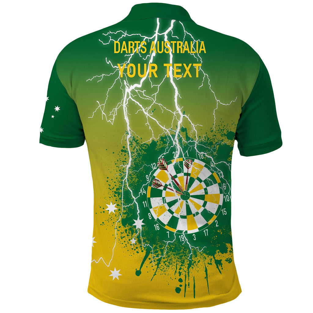 (Custom Personalised) Darts Australia Polo Shirt Map Flag