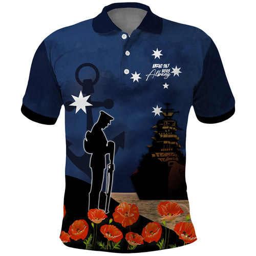 Custom Australia Royal Navy Polo Shirt - Australian Navy Anzac Blue