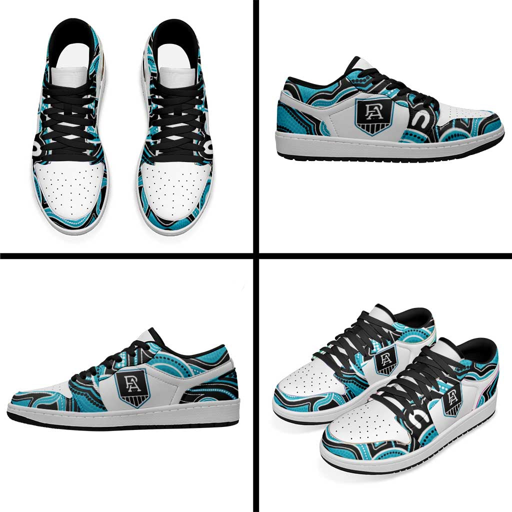 Port Adelaide Football 2026 Low Sneakers Aboriginal Art