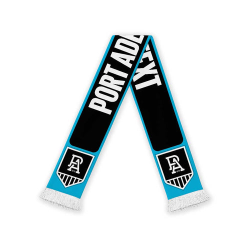 Port Adelaide Football Personalised Ruffneck Scarf 2026 Go Champions