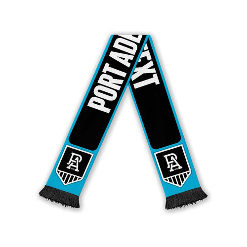 Port Adelaide Football Personalised Ruffneck Scarf 2026 Go Champions
