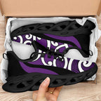 Purple Maori Koru New Zealand Clunky Sneakers