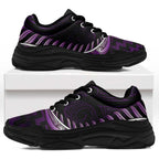 Purple Matariki New Zealand Chunky Sneakers Maori Poutama Galaxy Vibes