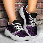 Purple Matariki New Zealand Chunky Sneakers Maori Poutama Galaxy Vibes