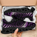 Purple Matariki New Zealand Clunky Sneakers Maori Poutama Galaxy Vibes
