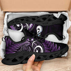 Purple New Zealand Clunky Sneakers Aotearoa Silver Fern With Manaia Maori Unique