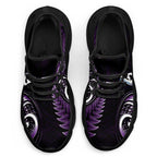 Purple New Zealand Clunky Sneakers Aotearoa Silver Fern With Manaia Maori Unique