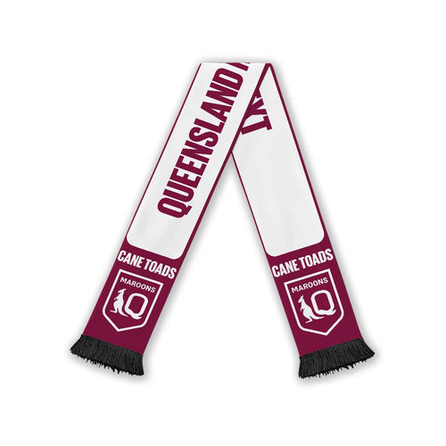 QLD Maroons Rugby Personalised Ruffneck Scarf 2026 Go Champions
