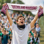 QLD Maroons Rugby Personalised Ruffneck Scarf 2026 Go Champions